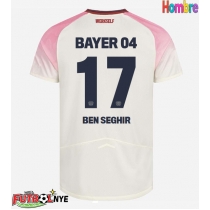 Camiseta Bayer Leverkusen Eliesse Ben Seghir #17 Visitante Equipación 2025-26 manga corta
